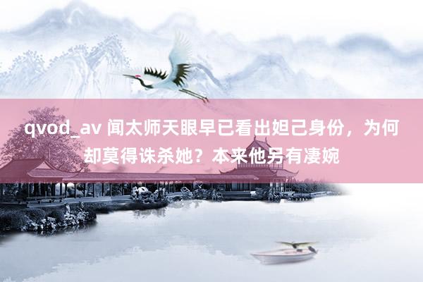 qvod_av 闻太师天眼早已看出妲己身份，为何却莫得诛杀她？本来他另有凄婉