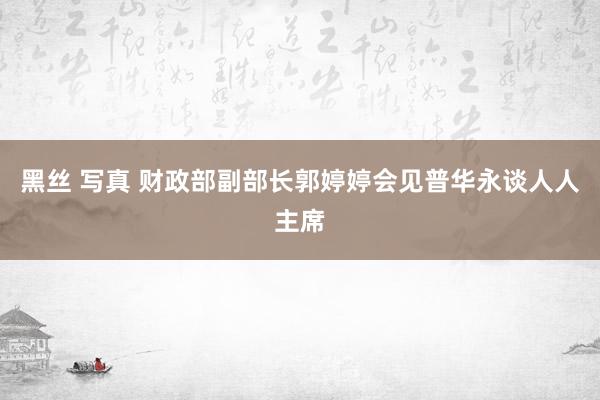 黑丝 写真 财政部副部长郭婷婷会见普华永谈人人主席