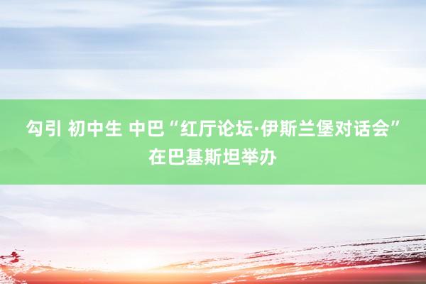 勾引 初中生 中巴“红厅论坛·伊斯兰堡对话会”在巴基斯坦举办