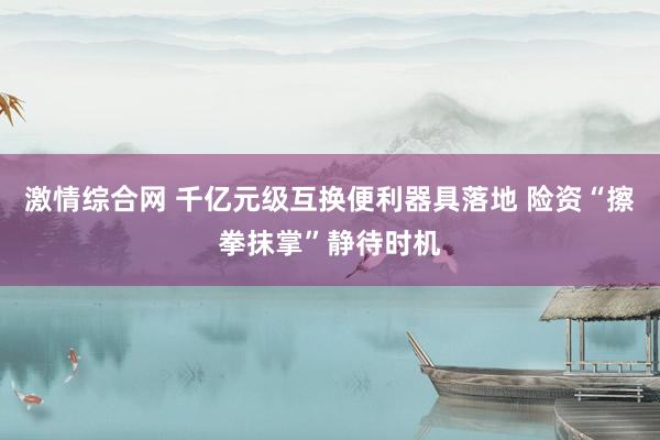 激情综合网 千亿元级互换便利器具落地 险资“擦拳抹掌”静待时机