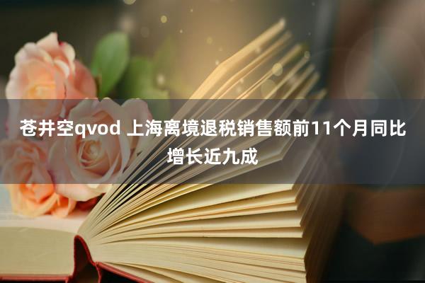 苍井空qvod 上海离境退税销售额前11个月同比增长近九成