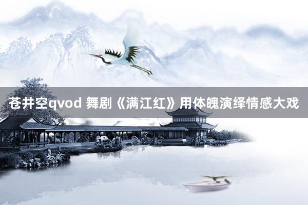 苍井空qvod 舞剧《满江红》用体魄演绎情感大戏